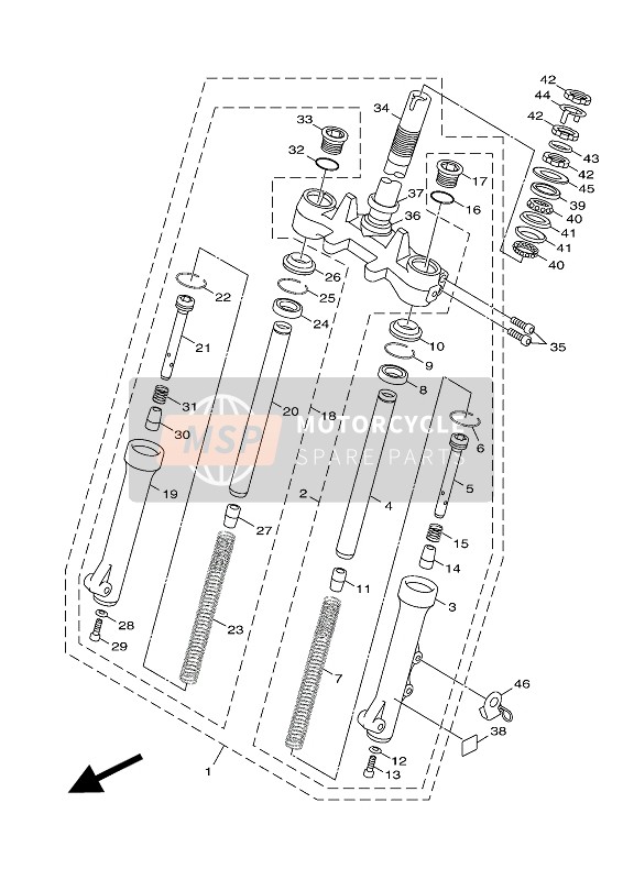 52SF31730000, Konusspindel, Yamaha, 0